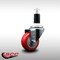 Service Caster 3'' SS Red Poly Wheel Swivel 1-3/8'' Expanding Stem Caster SCC-SSEX20S314-PPUB-RED-138 - alternate 2